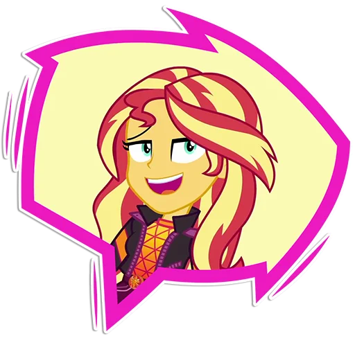 😄 Стикер «Sunset Shimmer [EG]» для Telegram