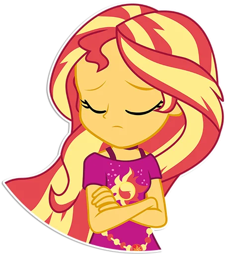 😞 Стикер «Sunset Shimmer [EG]» для Telegram