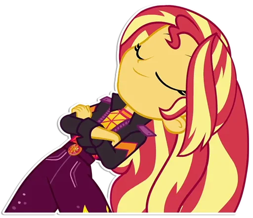 ☺️ Стикер «Sunset Shimmer [EG]» для Telegram