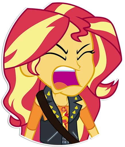 😫 Стикер «Sunset Shimmer [EG]» для Telegram