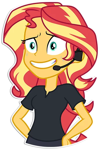 😬 Стикер «Sunset Shimmer [EG]» для Telegram