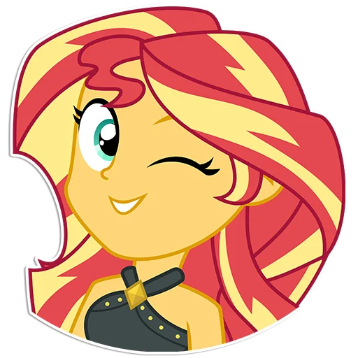 😉 Стикер «Sunset Shimmer [EG]» для Telegram