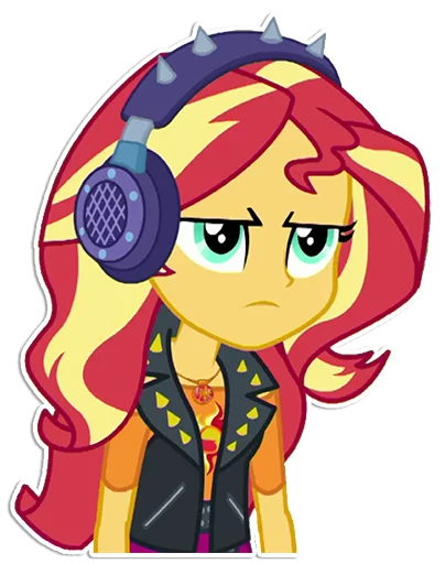 😒 Стикер «Sunset Shimmer [EG]» для Telegram