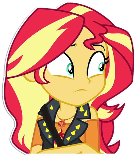 😳 Стикер «Sunset Shimmer [EG]» для Telegram