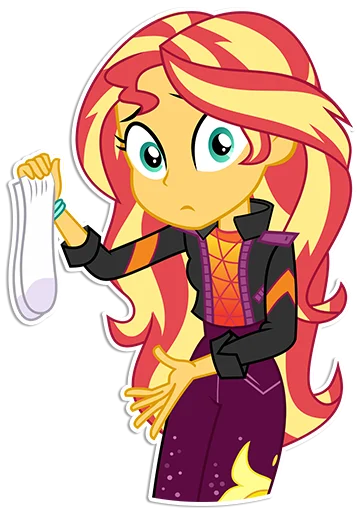 🙁 Стикер «Sunset Shimmer [EG]» для Telegram