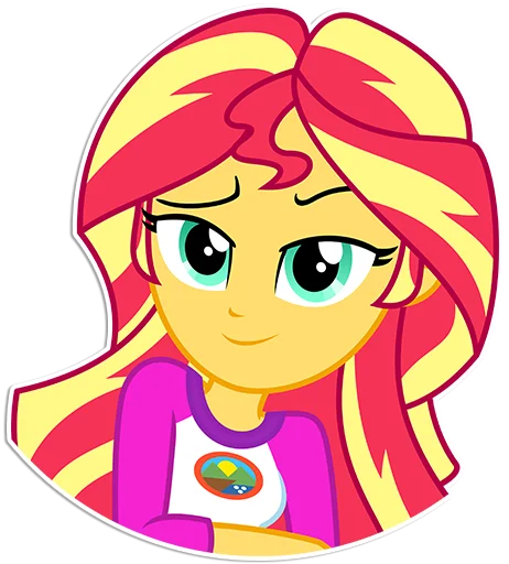 😏 Стикер «Sunset Shimmer [EG]» для Telegram