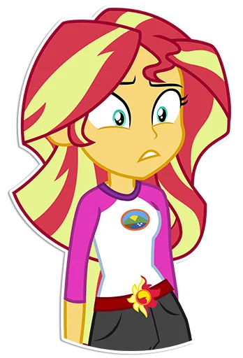 🫤 Стикер «Sunset Shimmer [EG]» для Telegram