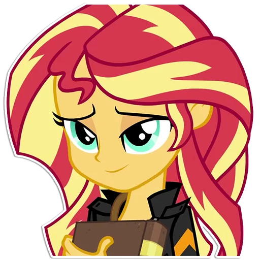 📙 Стикер «Sunset Shimmer [EG]» для Telegram