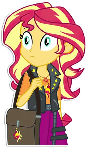 😯 Стикер «Sunset Shimmer [EG]» для Telegram