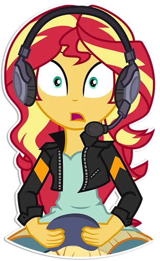 😳 Стикер «Sunset Shimmer [EG]» для Telegram