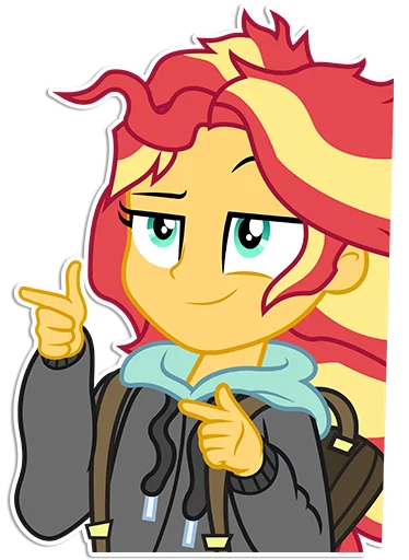 👈 Стикер «Sunset Shimmer [EG]» для Telegram