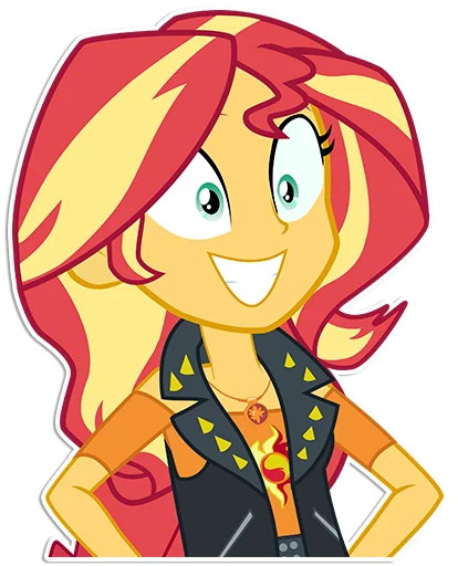 😃 Стикер «Sunset Shimmer [EG]» для Telegram