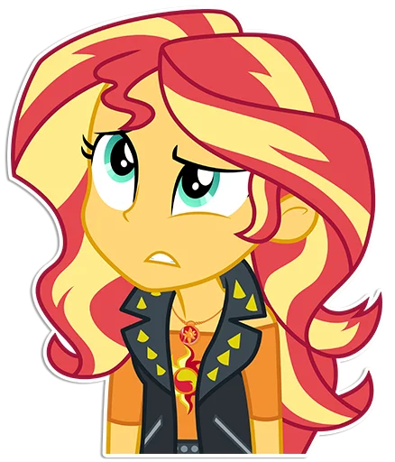❔ Стикер «Sunset Shimmer [EG]» для Telegram
