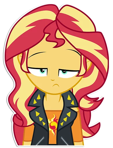 😞 Стикер «Sunset Shimmer [EG]» для Telegram
