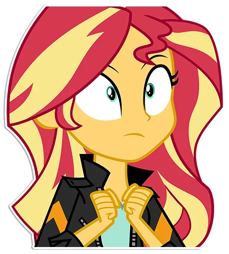 😳 Стикер «Sunset Shimmer [EG]» для Telegram