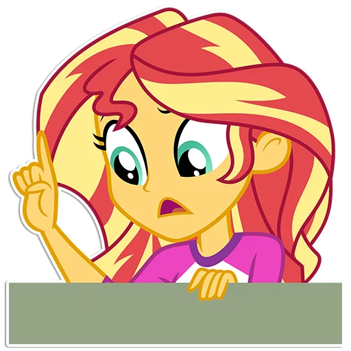 ☝️ Стикер «Sunset Shimmer [EG]» для Telegram
