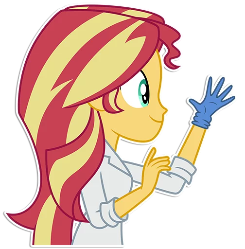 🖐 Стикер «Sunset Shimmer [EG]» для Telegram