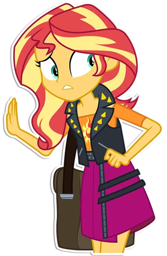😒 Стикер «Sunset Shimmer [EG]» для Telegram