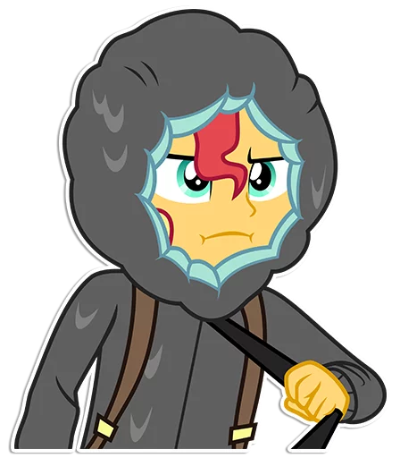 😠 Стикер «Sunset Shimmer [EG]» для Telegram