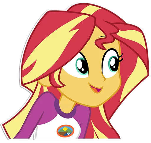 😀 Стикер «Sunset Shimmer [EG]» для Telegram