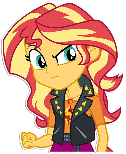 ✊ Стикер «Sunset Shimmer [EG]» для Telegram