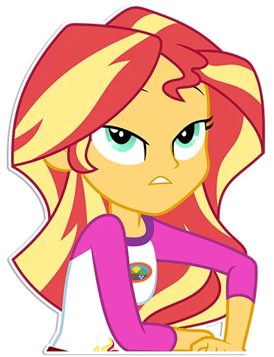 🙄 Стикер «Sunset Shimmer [EG]» для Telegram