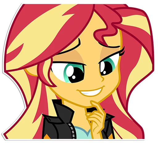 🫦 Стикер «Sunset Shimmer [EG]» для Telegram