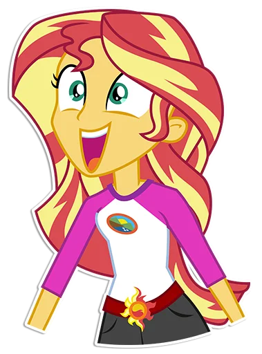 😃 Стикер «Sunset Shimmer [EG]» для Telegram