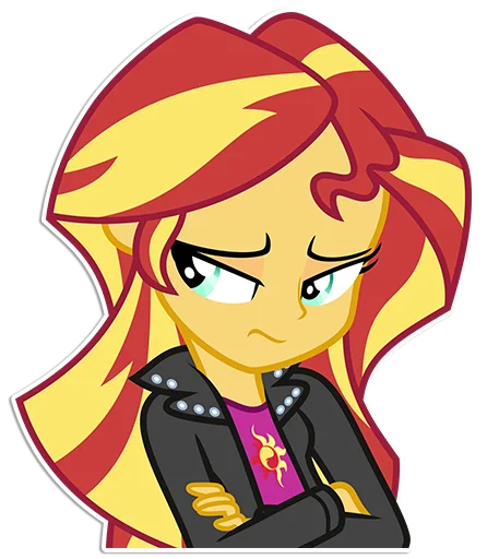 😞 Стикер «Sunset Shimmer [EG]» для Telegram