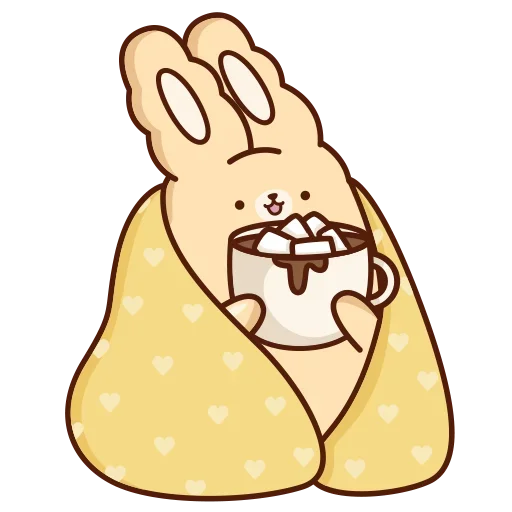 ☕️ Стикер «Кролик Супчик» для Telegram