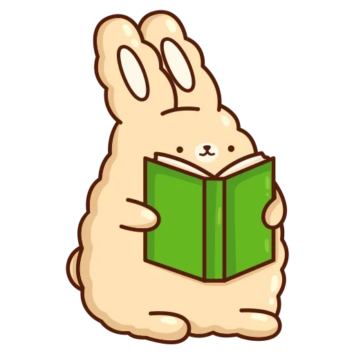 📚 Стикер «Кролик Супчик» для Telegram
