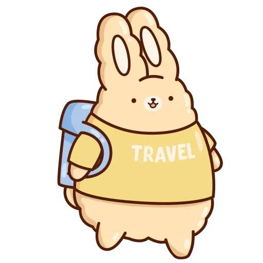 🎒 Стикер «Кролик Супчик» для Telegram