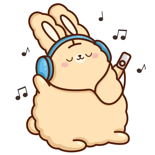 🎶 Стикер «Кролик Супчик» для Telegram