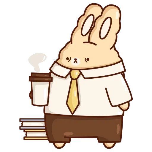 💼 Стикер «Кролик Супчик» для Telegram