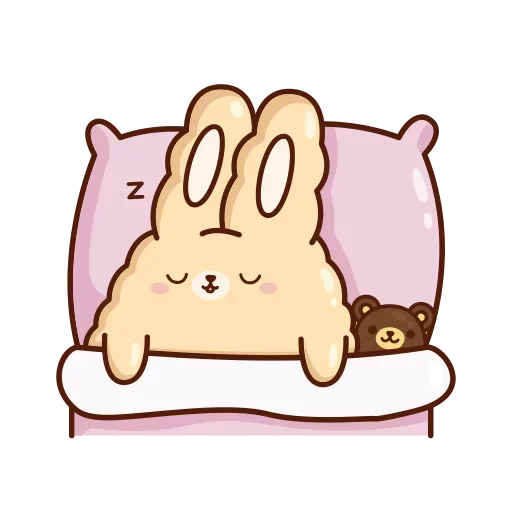 😴 Стикер «Кролик Супчик» для Telegram