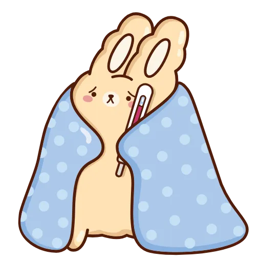 🤒 Стикер «Кролик Супчик» для Telegram