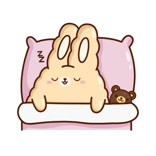 😴 Стикер «Кролик Супчик» для Telegram
