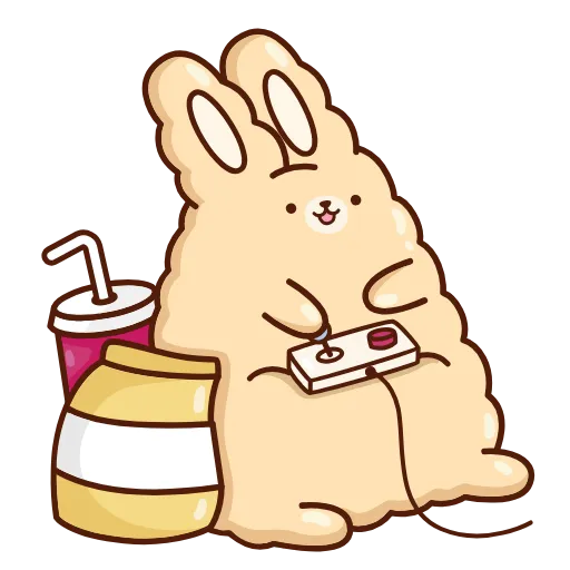 🎮 Стикер «Кролик Супчик» для Telegram