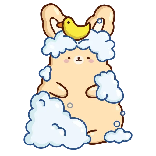 🧖‍♂️ Стикер «Кролик Супчик» для Telegram