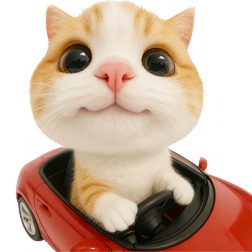🚗 Стикер «Супер рыжик» для Telegram