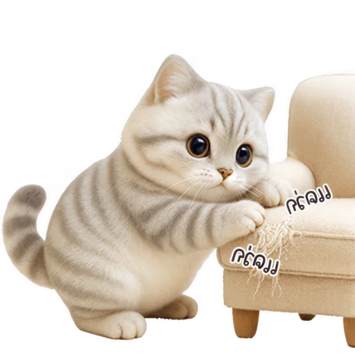 😶 Стикер «Супер милый кот» для Telegram
