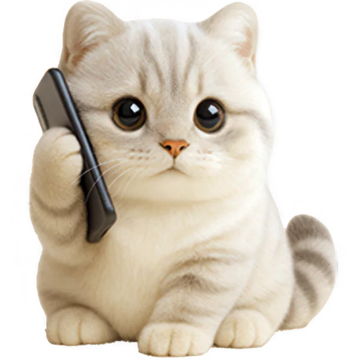 📱 Стикер «Супер милый кот» для Telegram
