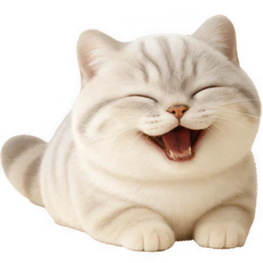 🤣 Стикер «Супер милый кот» для Telegram