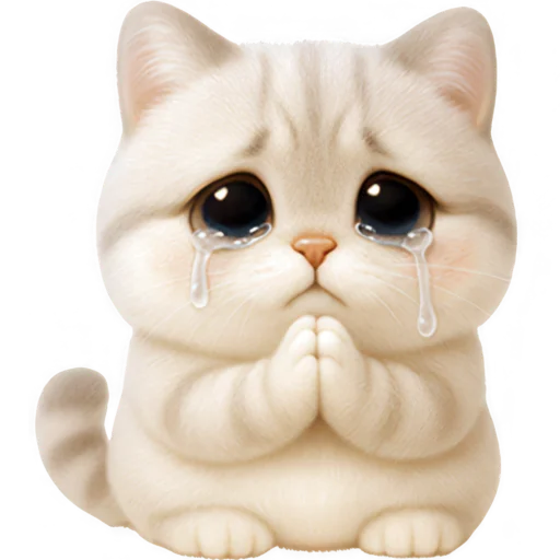 😭 Стикер «Супер милый кот» для Telegram