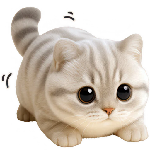 🥹 Стикер «Супер милый кот» для Telegram