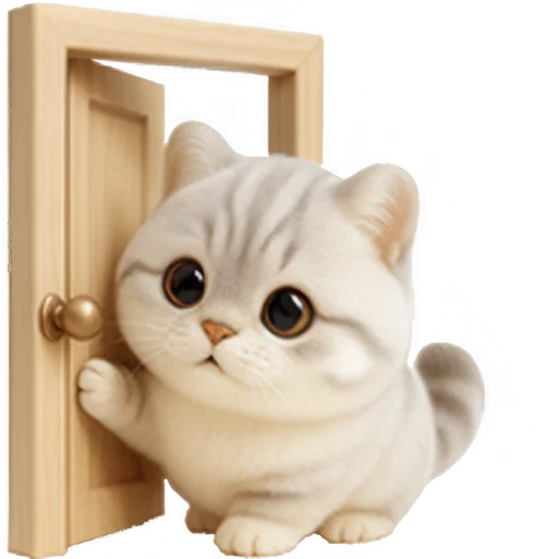 🙏 Стикер «Супер милый кот» для Telegram