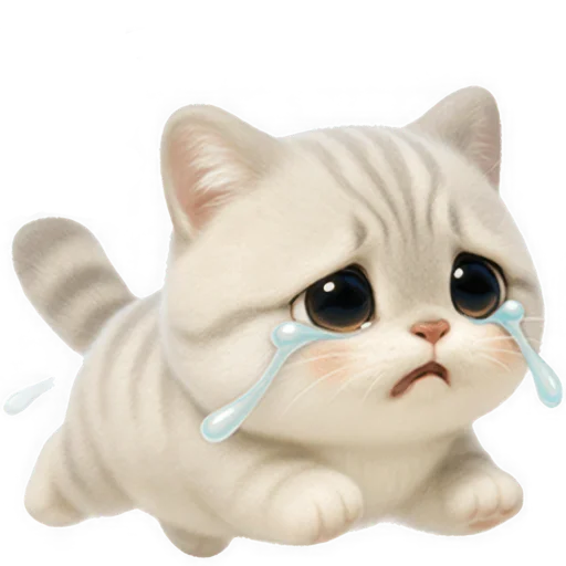 😭 Стикер «Супер милый кот» для Telegram