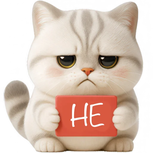 🙅‍♂ Стикер «Супер милый кот» для Telegram