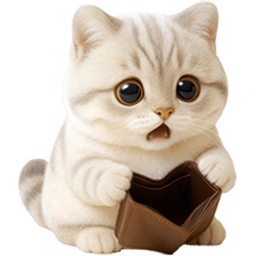 💰 Стикер «Супер милый кот» для Telegram