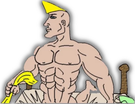 🍆 Стикер «SuperChad» для Telegram